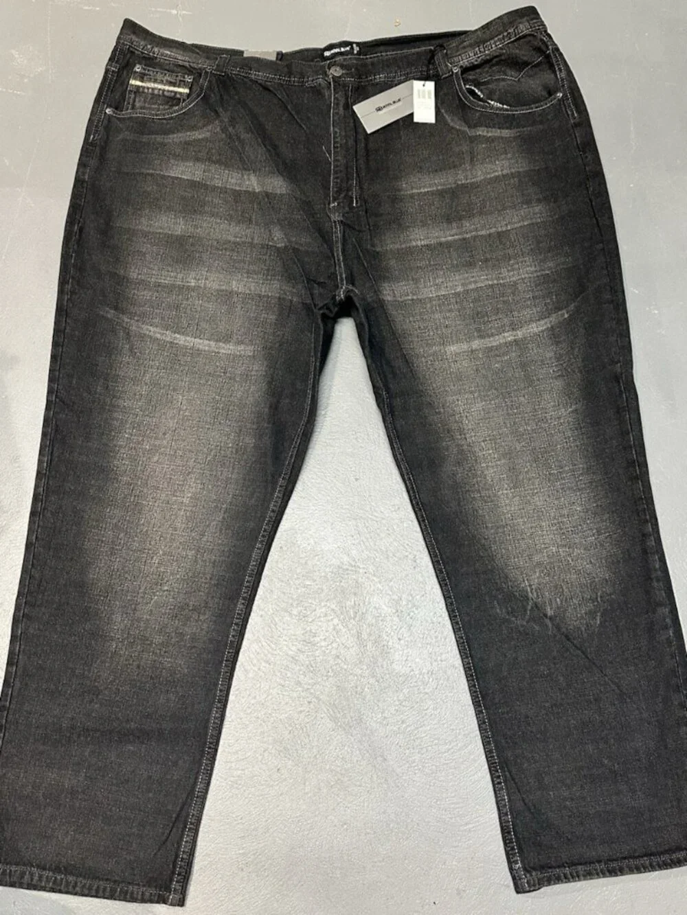 Royal Blue Brand Denim Jeans Men Size 60 x 34 Relaxed Fit Big & Tall New